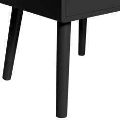 Wohnen Scandi Chic Nachtkommode in Schwarz - Lemerzi