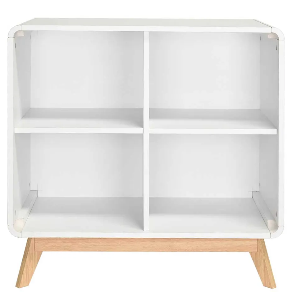 Scandi Chic Regal in Weiß mit Eiche - Kolreva^Wohnen Clearance