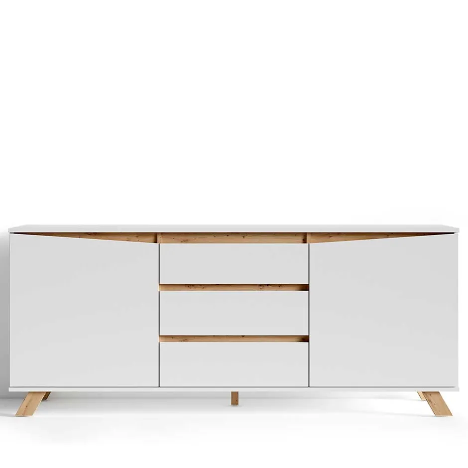 Scandi Chic Sideboard in Weiß - Cady^Wohnen Online