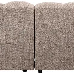 Wohnen Scandi Ecksofa in Hellbraun meliert - Niklai