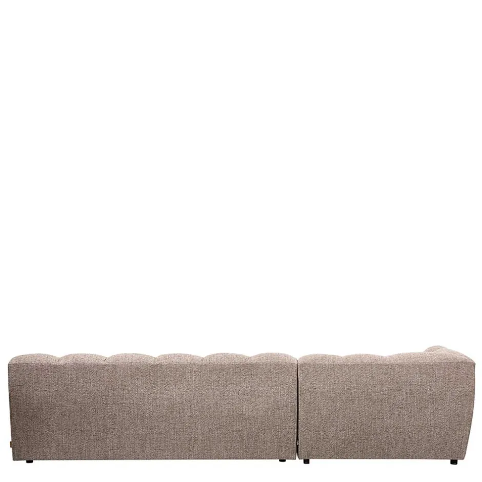 Wohnen Scandi Ecksofa in Hellbraun meliert - Niklai