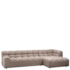 Wohnen Scandi Ecksofa in Hellbraun meliert - Niklai