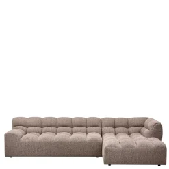 Wohnen Scandi Ecksofa in Hellbraun meliert - Niklai