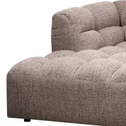 Wohnen Scandi Ecksofa in Hellbraun meliert - Niklai