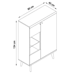 Scandi Möbel Set für Wohnzimmer - Cablos (fünfteilig)^Wohnen Best