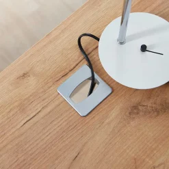 Wohnen Scandi Schreibtisch Kombi in Weiß - Ziharo (zweiteilig)