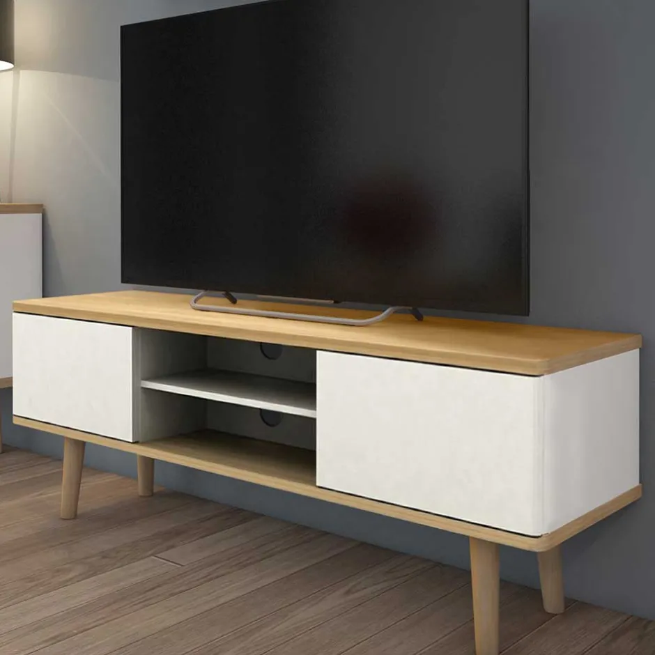 Wohnen Scandi TV Unterschrank zweifarbig - Jendren