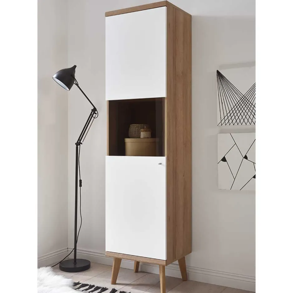 Wohnen Scandi TV Wohnwand Möbel Set - Cablos (dreiteilig)