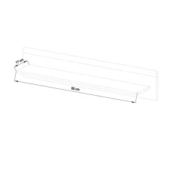 Wohnen Scandi Wohnwand Möbel als Set - Cablos (vierteilig)