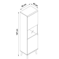 Wohnen Scandi Wohnwand Möbel als Set - Cablos (vierteilig)