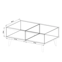 Scandi Wohnzimmer Einrichtung Set - Cablos I (sechsteilig)^Wohnen Outlet