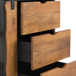 Wohnen Schiebetüren Sideboard mit Riffelglas - Aglia