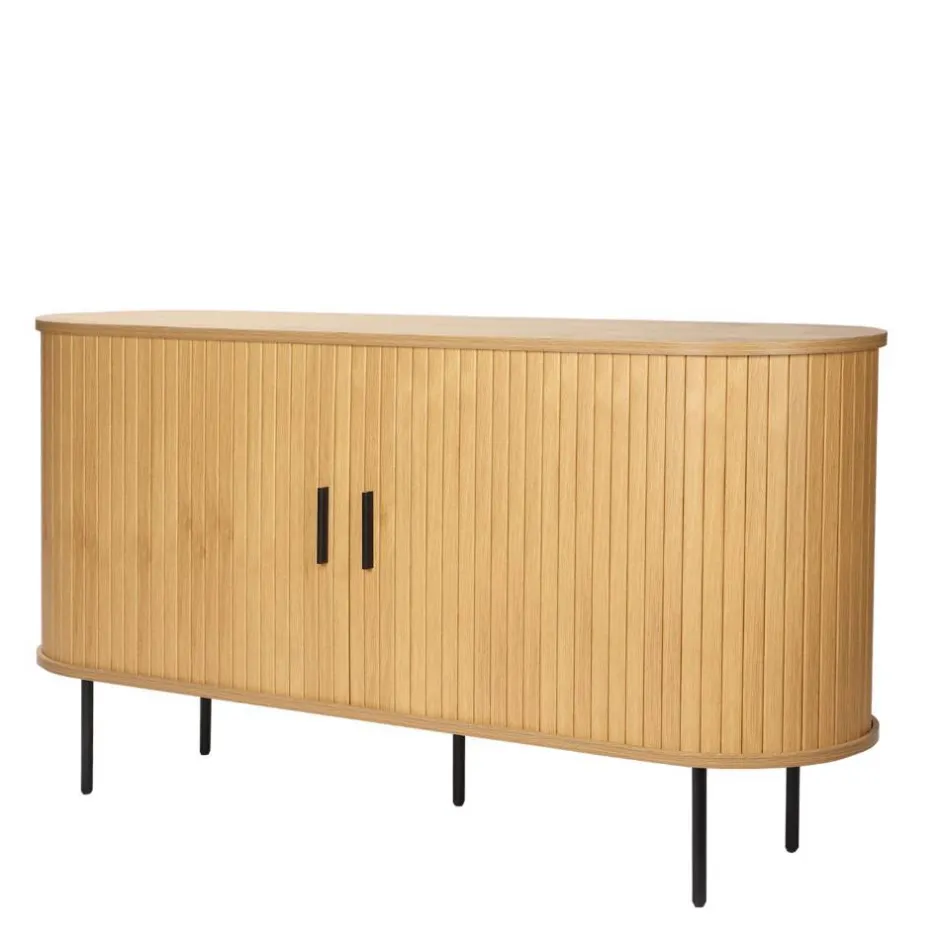 Wohnen Schiebetüren-Sideboard in ovalem Design - Barnetta