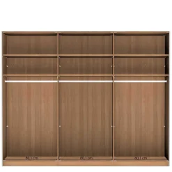 Wohnen Schiebetürschrank in Weiß Glas - Crucav