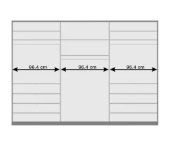 Wohnen Schlafbereich Kleiderschrank mit acht Schubkästen - Dolienca
