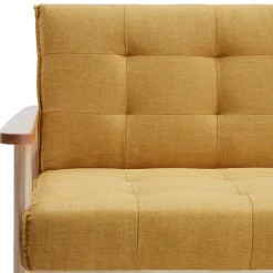 Wohnen Schlafcouch in Gelb & Eukalyptus Natur - Emkola