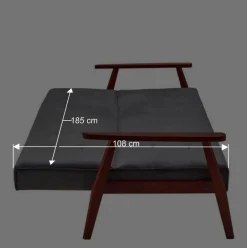 Wohnen Schlafcouch in Gelb & Eukalyptus Natur - Emkola