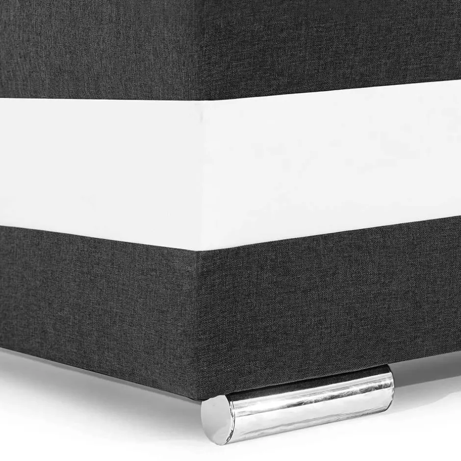 Wohnen Schlafcouch in Grau mit Weiß - Almente