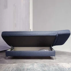 Wohnen Schlafsofa Chaiselounge in Blau - Jacy