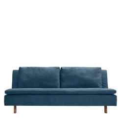 Wohnen Schlafsofa in Blau und Eiche - Jesticas