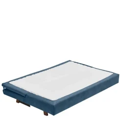 Wohnen Schlafsofa in Blau und Eiche - Jesticas