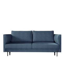 Schlafsofa in meliertem Blaugrau Stoffbezug - Ipsum^Wohnen Best