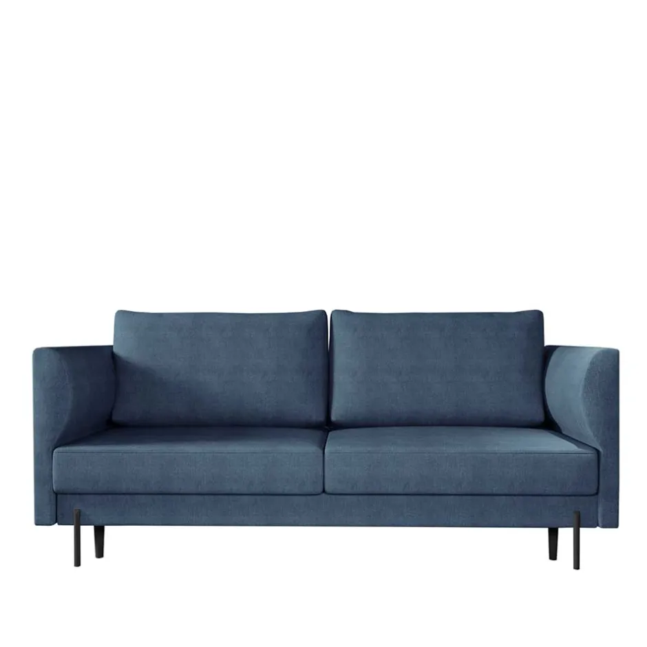 Schlafsofa in meliertem Blaugrau Stoffbezug - Ipsum^Wohnen Best