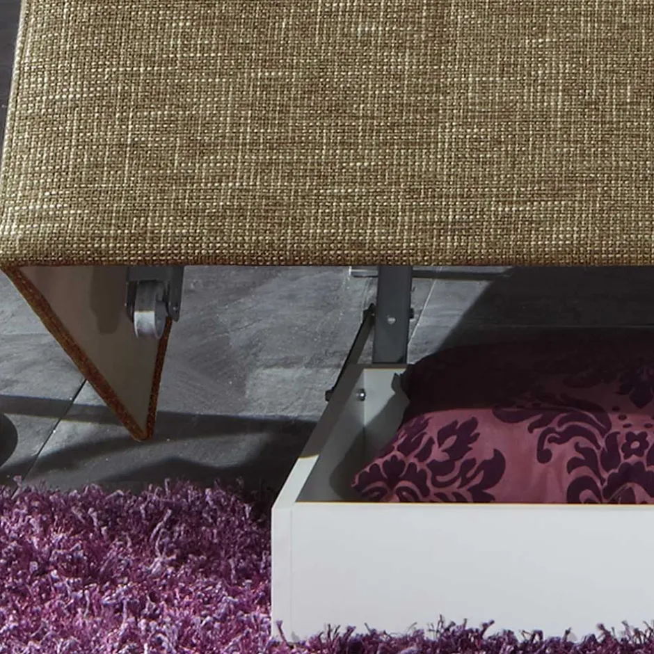 Schlafsofa ohne Armlehnen in Graubraun - Genn^Wohnen Sale