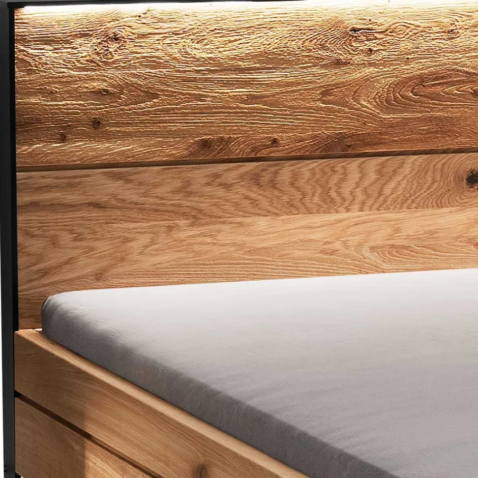 Schlafzimmer aus Wildeiche & Metall - Claas (vierteilig)^Wohnen Outlet