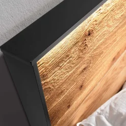 Schlafzimmer aus Wildeiche & Metall - Claas (vierteilig)^Wohnen Outlet