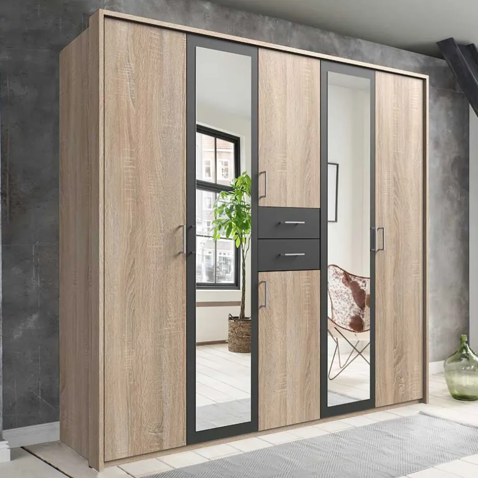 Schlafzimmer Drehtürenschrank modern - Ride^Wohnen Discount