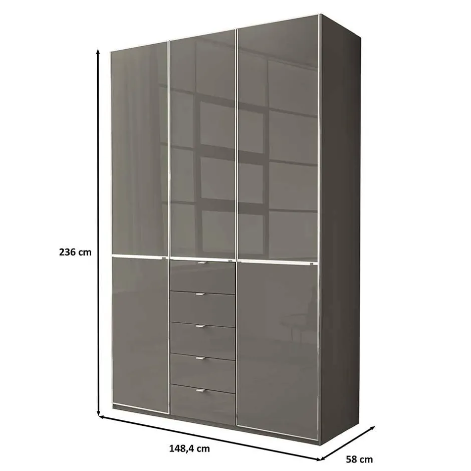 Wohnen Schlafzimmer Kombischrank 3-türig - Madita