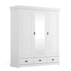 Schlafzimmer Kombischrank in Weiß - Presto^Wohnen Clearance