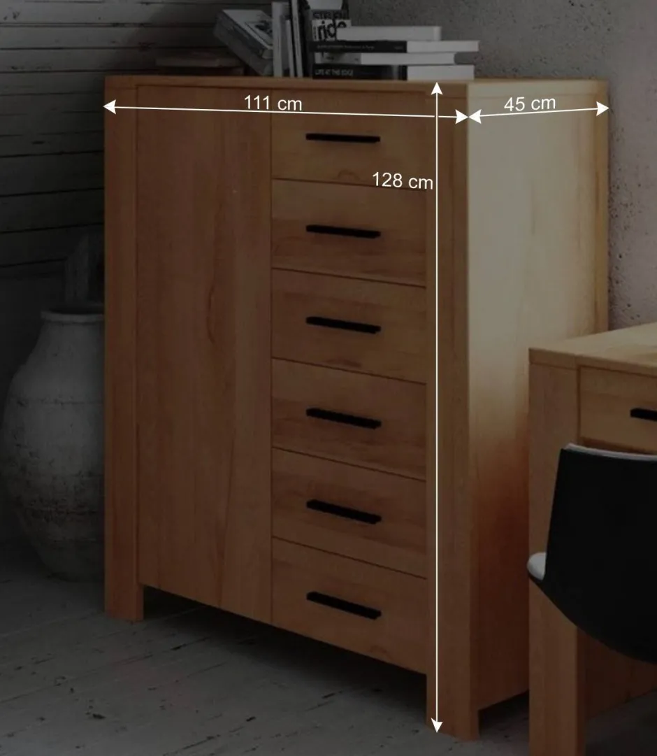 Schlafzimmer Kommode Mosniak mit Tür und Schubladen^Wohnen Best