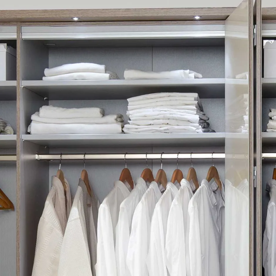 Wohnen Schlafzimmer Komplettset Crenba in Creme (vierteilig)