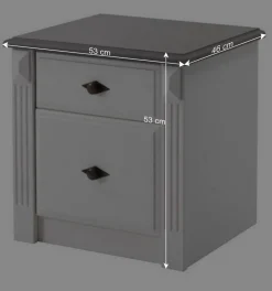 Schlafzimmer Komplettset Caneon im Landhausstil (vierteilig)^Wohnen Discount