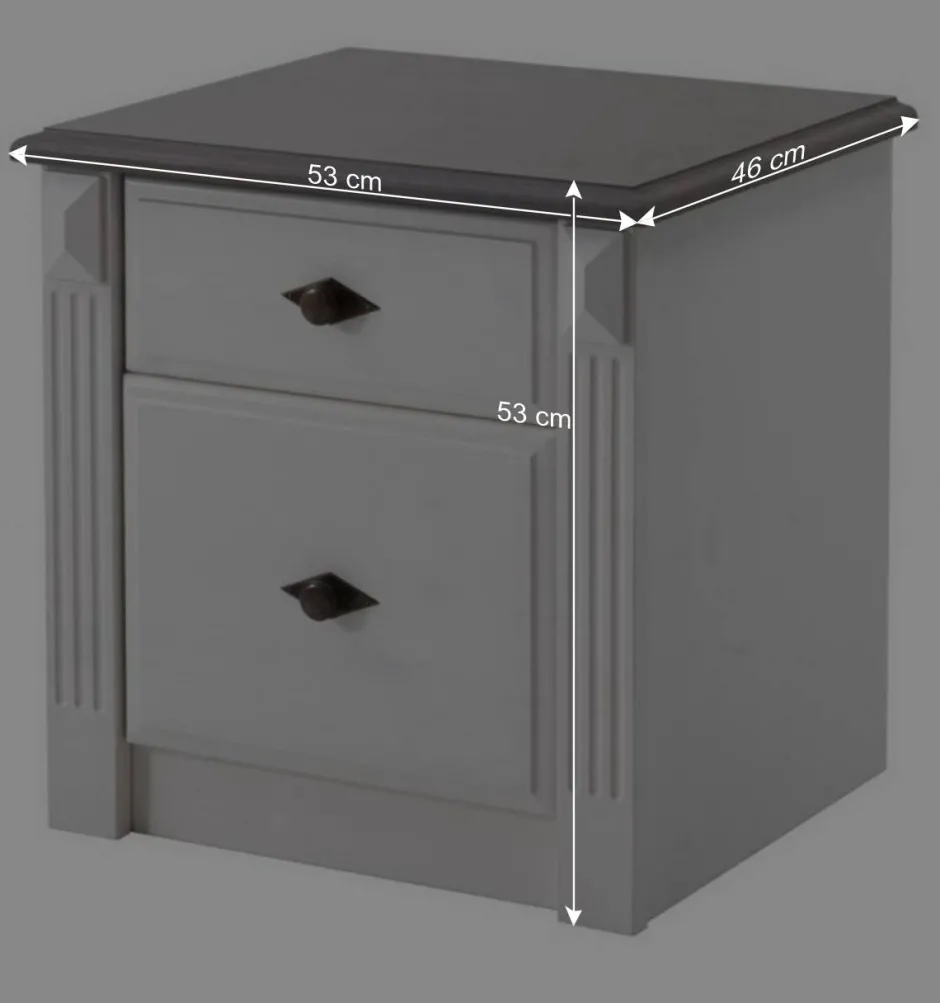 Schlafzimmer Komplettset Caneon im Landhausstil (vierteilig)^Wohnen Discount