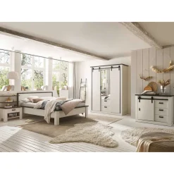 Wohnen Schlafzimmer Möbel komplett in Weiß - Tramos (vierteilig)