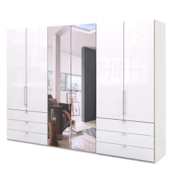 Wohnen Schlafzimmer Schrank mit Falttüren in Weiß - Dolienca