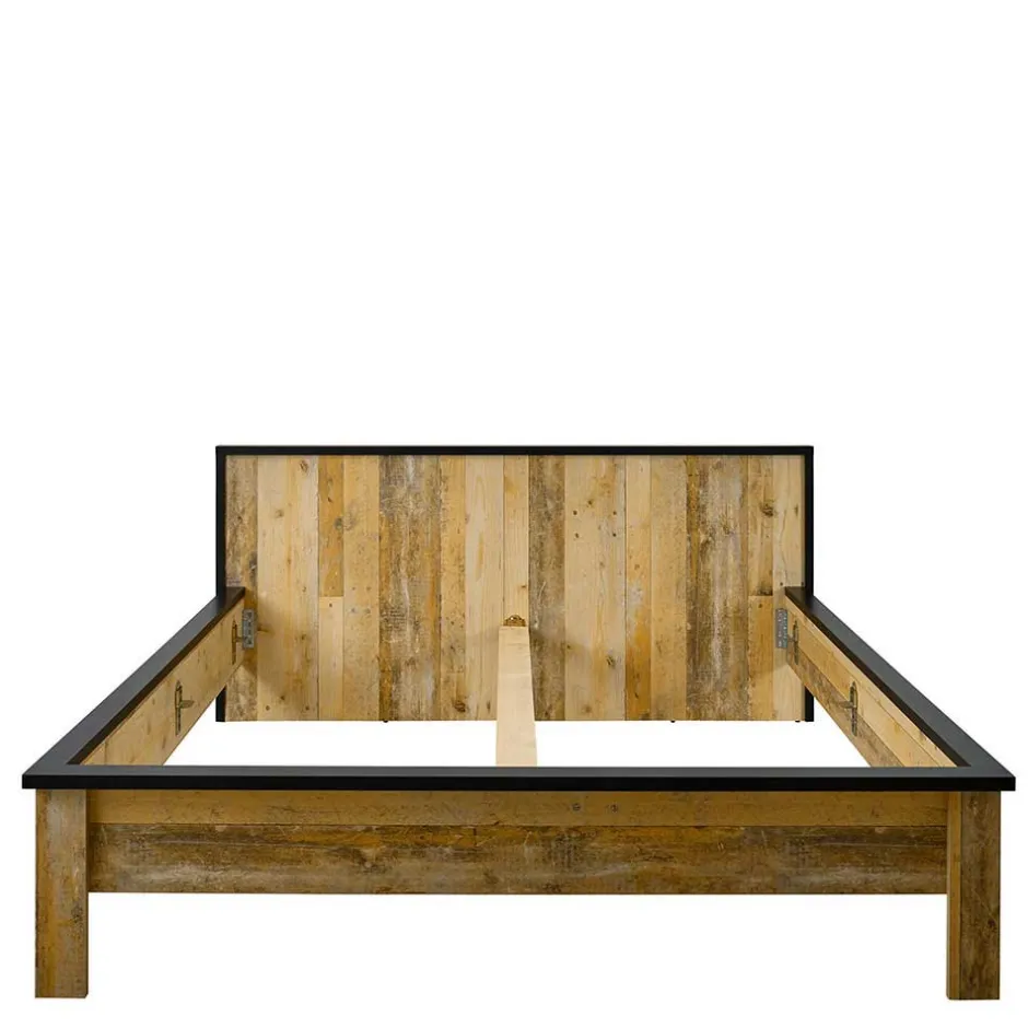 Wohnen Schlafzimmer Set in Altholz Optik - Naiavio (sechsteilig)