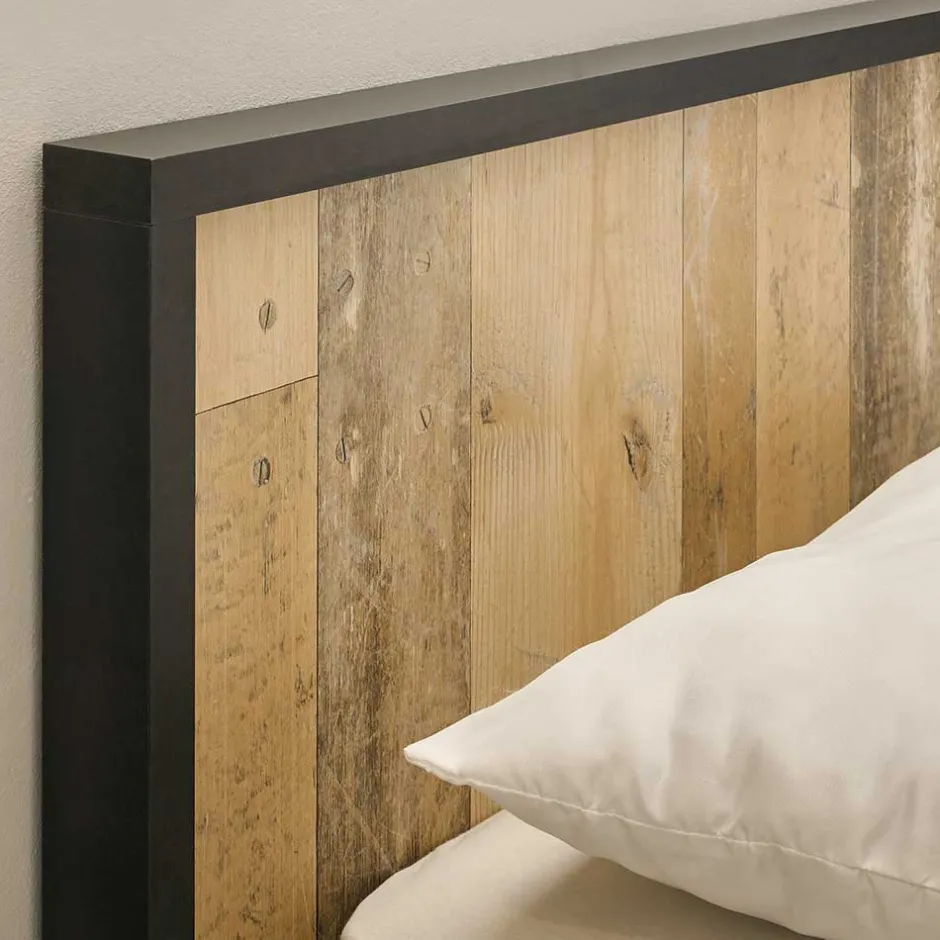 Wohnen Schlafzimmer Set in Altholz Optik - Naiavio (sechsteilig)