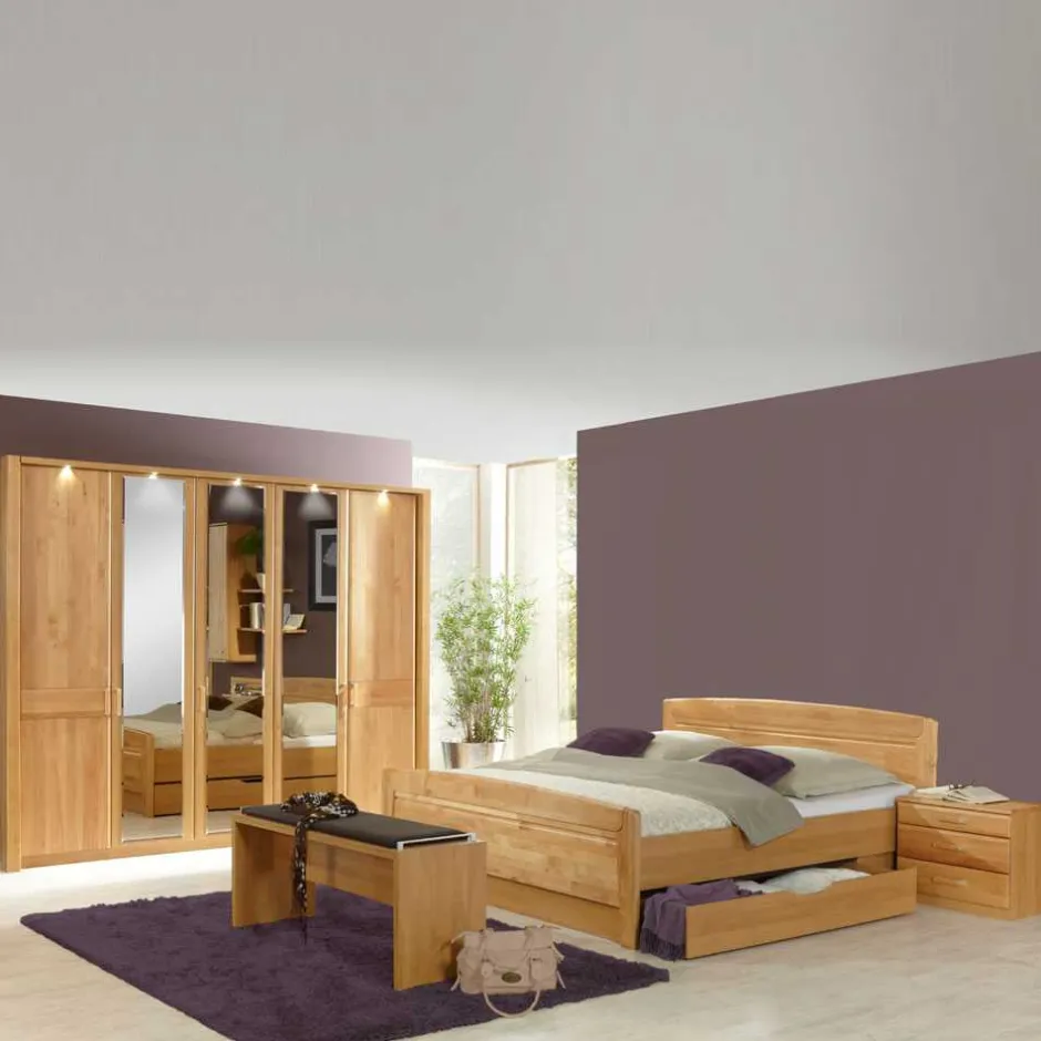 Wohnen Schlafzimmer Tandrea aus Erle teilmassiv (vierteilig)