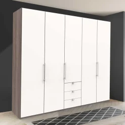 Wohnen Schlafzimmerkleiderschrank mit drei Schubladen - Tivierto