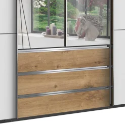 Wohnen Schlafzimmerkleiderschrank 4-türig & 3 Schubladen - Stufania