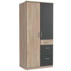 Wohnen Schlafzimmerkleiderschrank im Holz Look - Danah