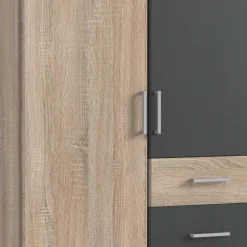 Wohnen Schlafzimmerkleiderschrank im Holz Look - Danah