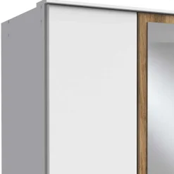 Wohnen Schlafzimmerkleiderschrank mit Spiegel in Weiß - Calassina