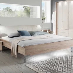 Wohnen Schlafzimmermöbel Set mit LED Licht - Rativian (vierteilig)