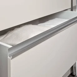 Wohnen Schlafzimmerschrank in Champagner Glasfront 165 cm - Dustins