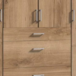 Wohnen Schlafzimmerschrank in Holzoptik 179x199x58 cm - Osicria